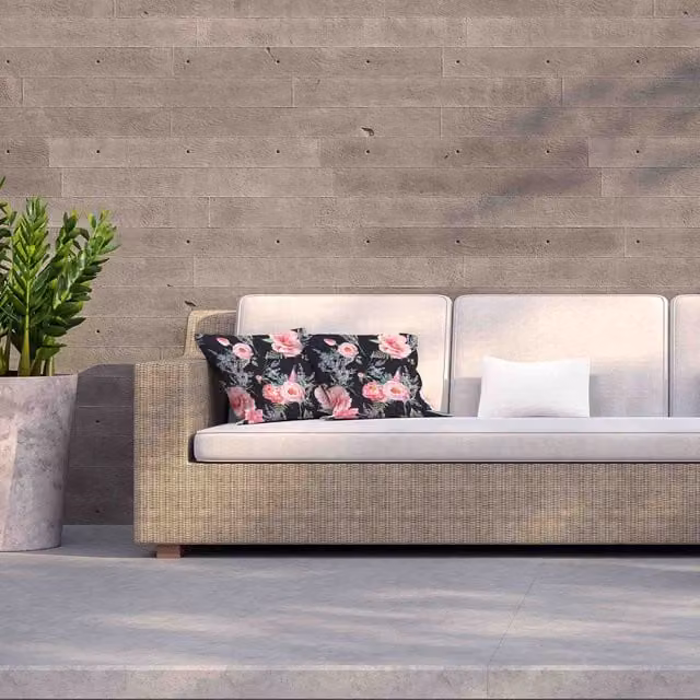 Andrew Lee Pink Watercolour Lavender and Garden Flowers Rectangular Outdoor Cushion, W/D/H: 60 x 60 x 60 cm