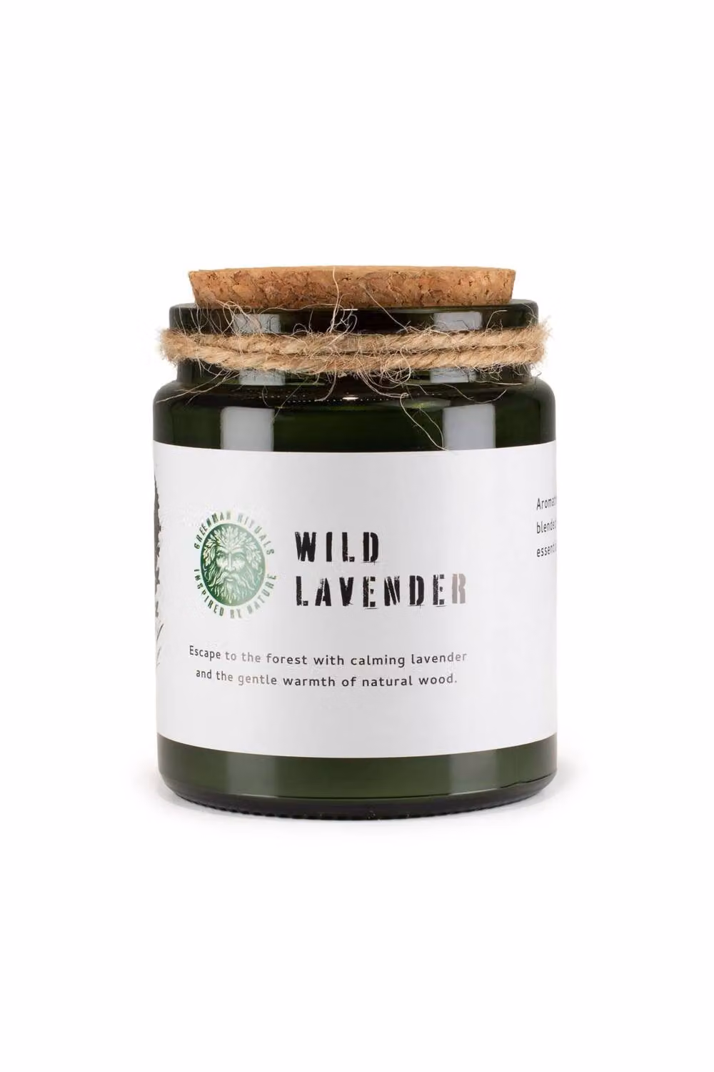 KDMD Wild Lavender Soy Woodwick Candle in Green with 26 Hour Burn Time – 3