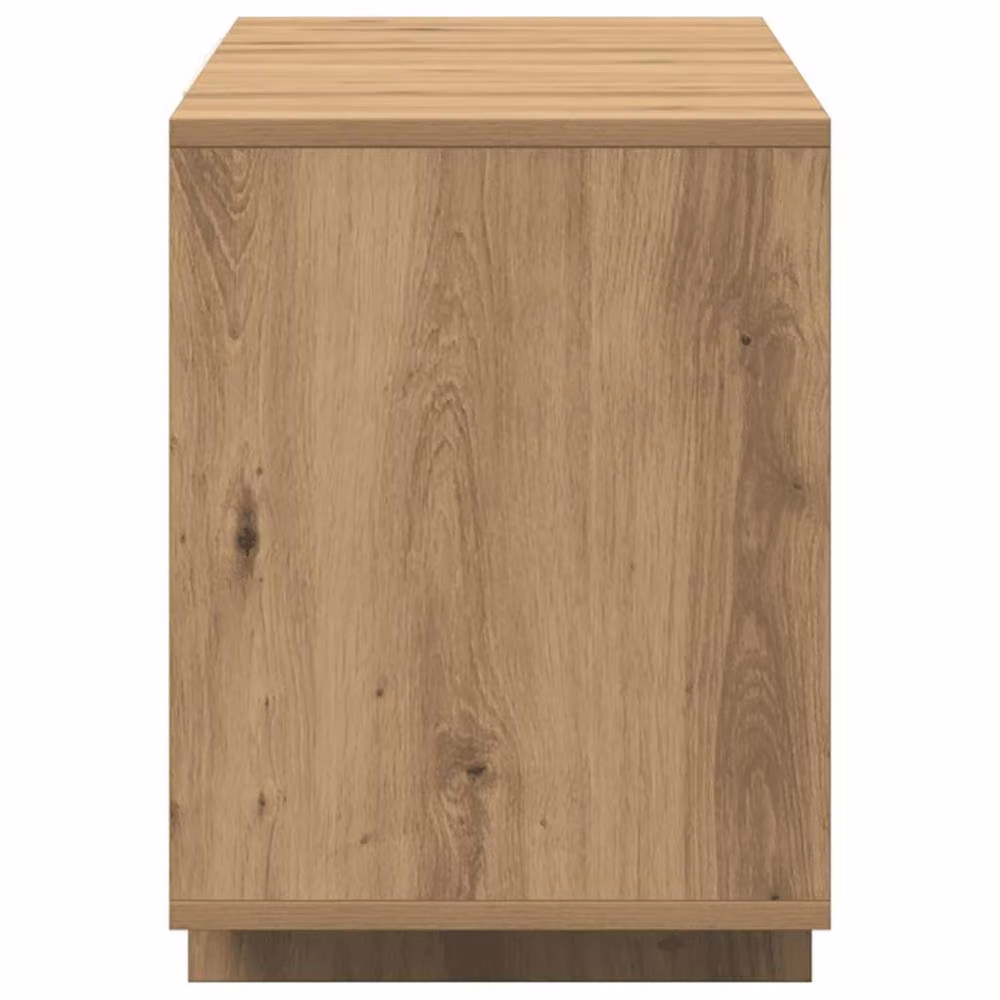Berkfield Home Artisan Oak TV Cabinet in Brown, W: 130 cm, D: 35 cm, H: 50 cm – 4