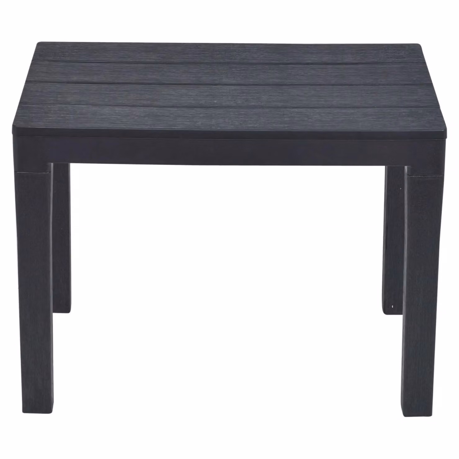 EONLION Black Plastic Garden Table and Bench Set – 1