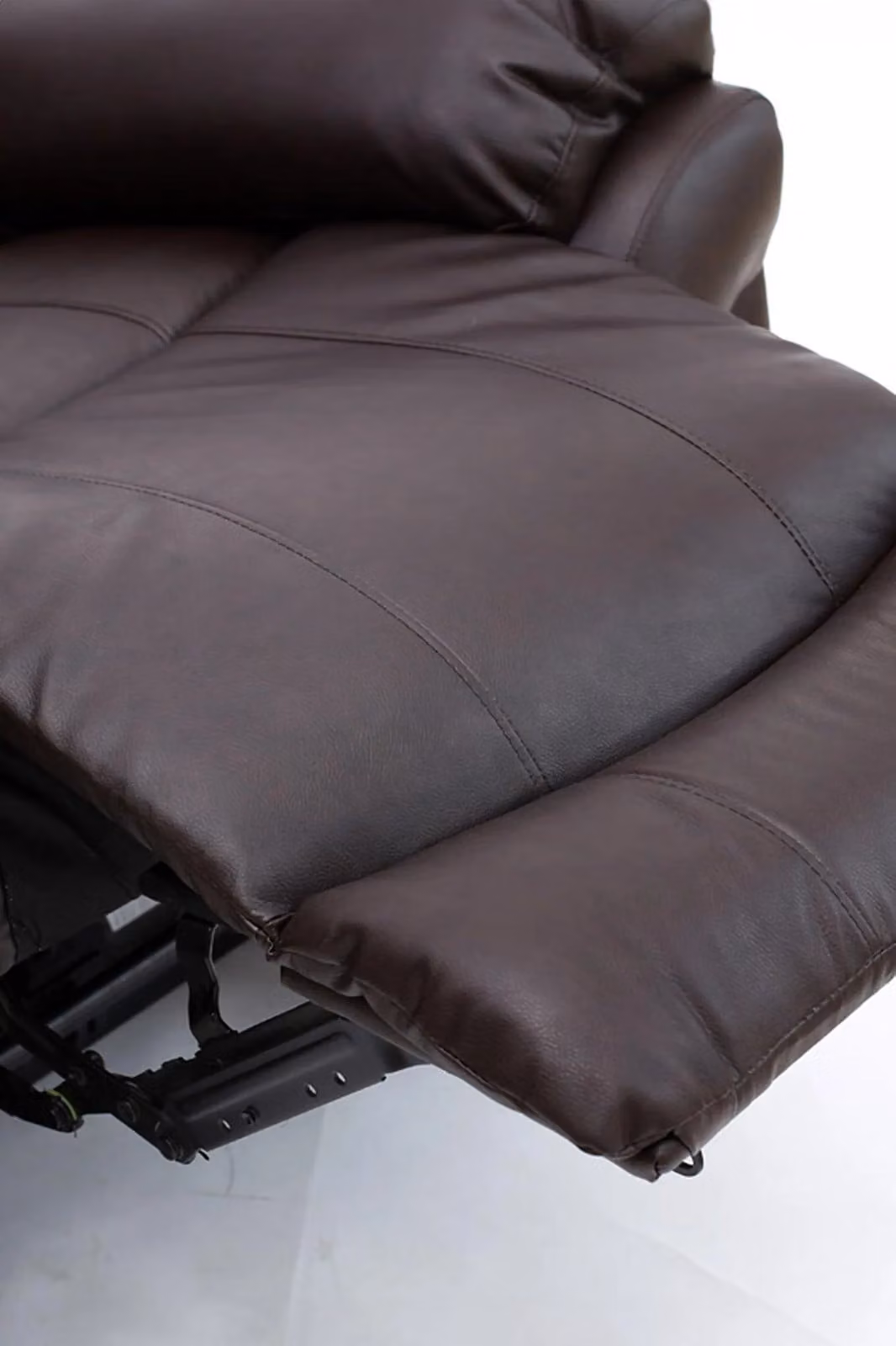 More4Homes Madison Electric Bonded Leather Automatic Recliner Armchair in Brown – 3
