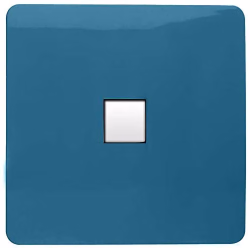 Trendi Switch 1 Gang RJ45 Cat 5e Ethernet Socket in Ocean Blue