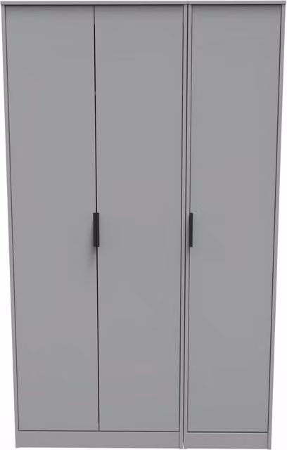 Ready Assembled 2 U Madrid 3 Door Wardrobe in Dark Grey