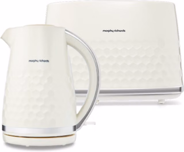 Morphy Richards Hive Kettle and Toaster Set in White