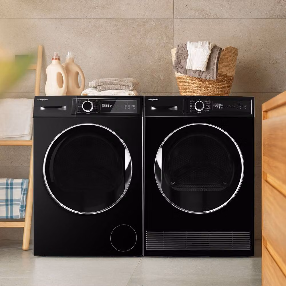 Montpellier Black Freestanding 8kg Front Loader Washing Machine with 1400 RPM and A Energy Rating – 4