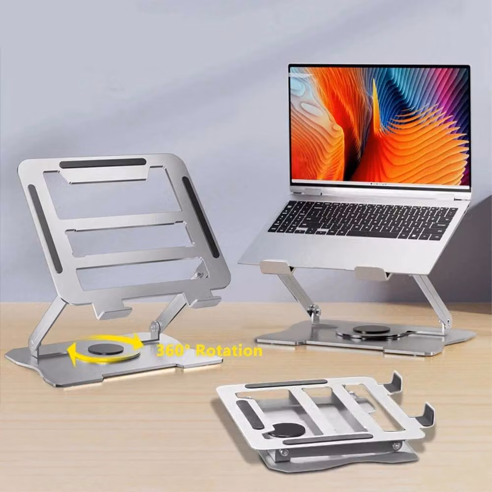 SPETLEK All Metal Portable Laptop and Tablet Stand in Silver – 2