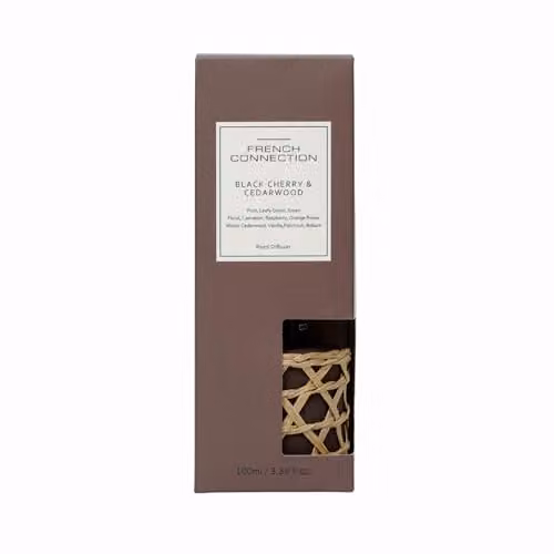 French Connection Brown Black Cherry & Cedarwood Reed Diffuser 100ml – 2