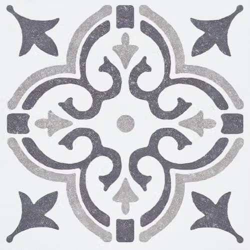 d-c-fix Set of 6 Jamila Grey Geometric Tile Stickers, Water-Resistant Self-Adhesive Square Wall Tiles for Kitchen and Bathroom, W/D/H: 15 x 15 x 0.135 cm