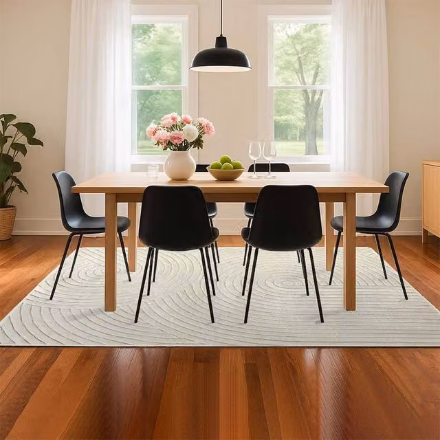 Marlow Large Rectangular Rug in Beige, Machine Washable and Non-Slip, W: 160 cm, L: 230 cm
