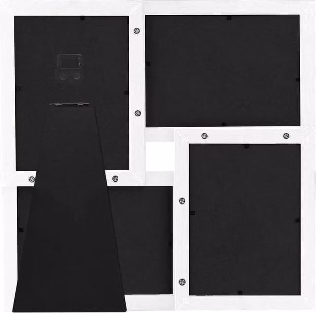 Berkfield Home Modern Collage Photo Frame, White, for 4 x 10 x 15 cm Pictures