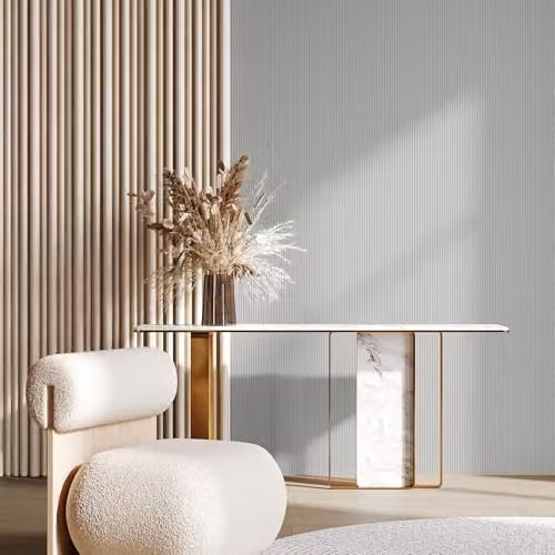 Graham & Brown Superfresco Tactile Pinstripe Pebble Neutral Textured Striped Wallpaper in White – 2