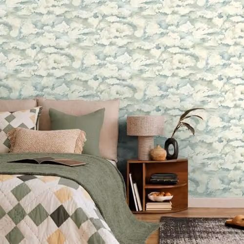 Holden Decor Cloudscape Soft Aqua Abstract Nature Wallpaper Blue – 2