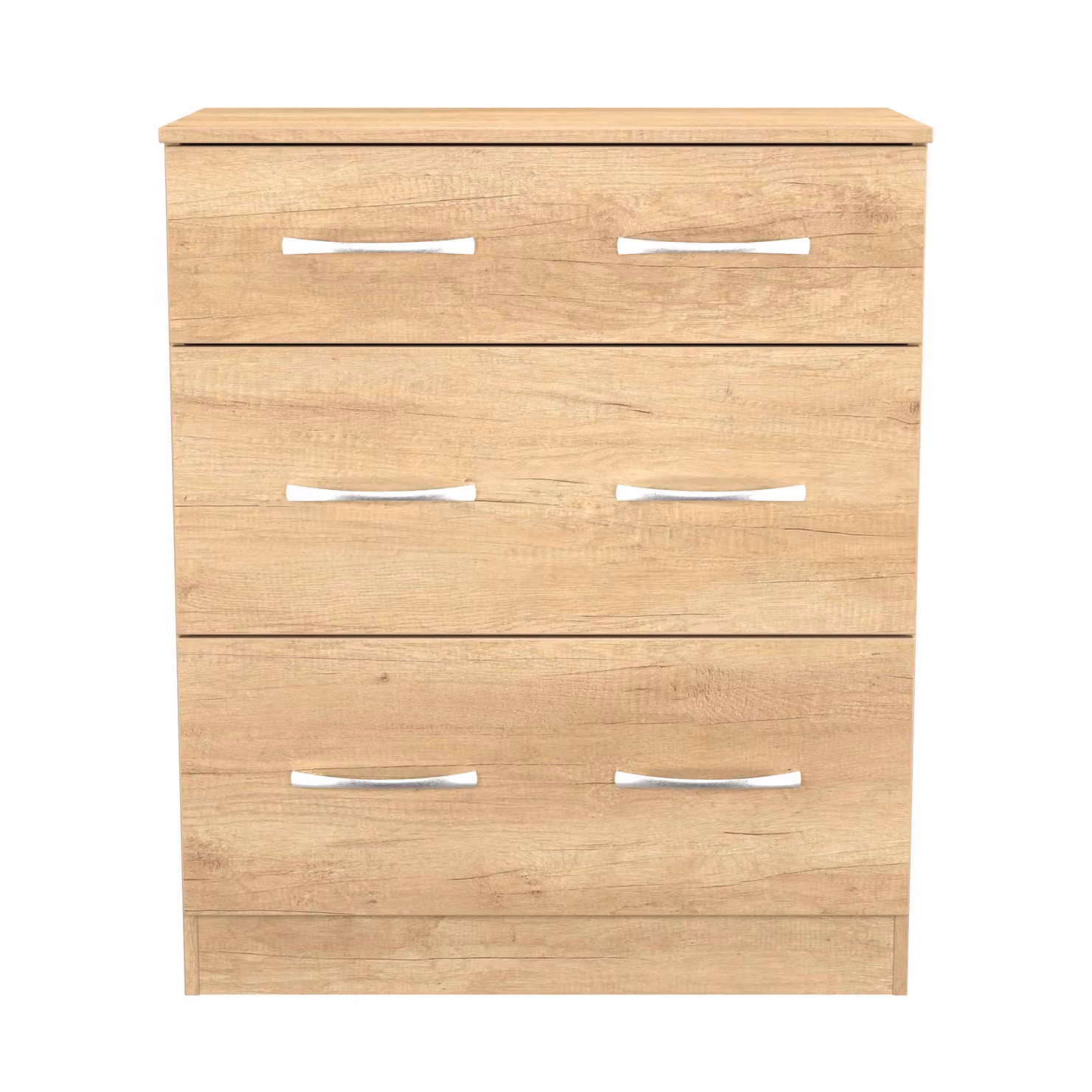 Ready Assembled 2 U Hampshire 3 Drawer Deep Chest in Light Brown – 2
