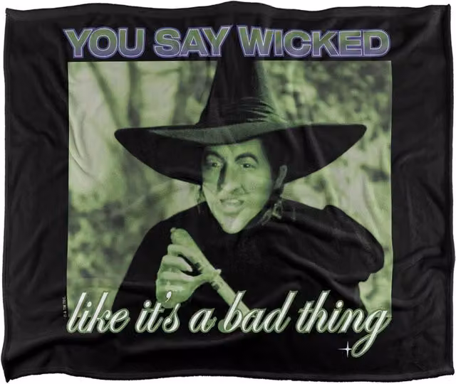 LOGOVISION The Wizard Of Oz Wicked Witch Silky Touch Super Soft Fleece Throw Blanket, Multicolour, W/D/H: 91 x 147 cm – 6