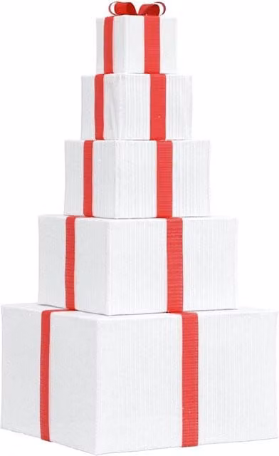 Berkfield Home Christmas Decoration Gift Box with 250 Warm White LEDs – 1