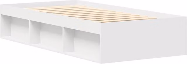Berkfield Home Modern Small Single Bed Frame in White