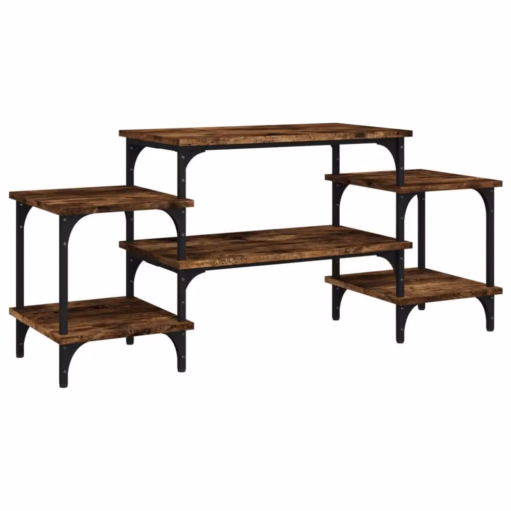 Berkfield Home Smoked Oak TV Cabinet in Brown, W/D/H: 117 x 35 x 52 cm – 2