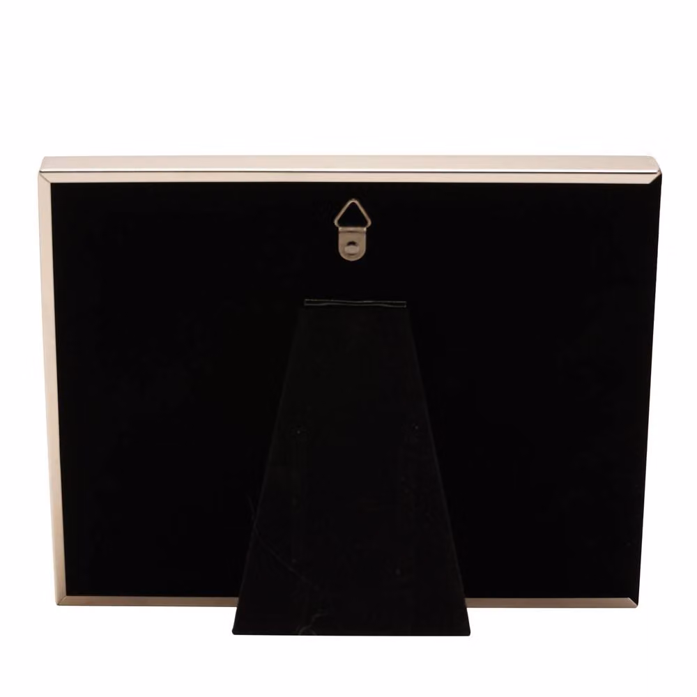 Amore by Juliana Silver and Black Rectangular Metal Wedding Photo Frame, W/H: 15.24 x 15.24 cm – 3