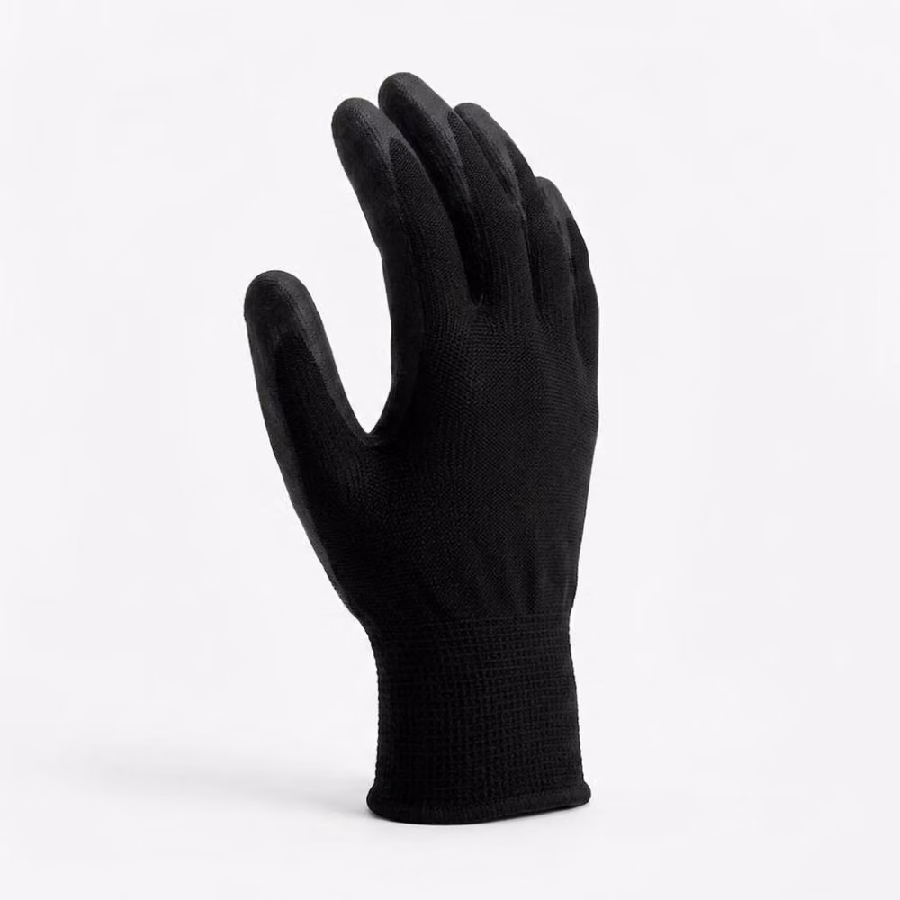 Bedsland Heavy Duty Nitrile Coated Anti Slip Workwear Gloves, Black, Size XL – 2