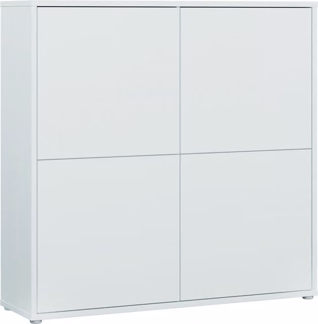 Furniture To Go Alice Springs 4 Door Storage Cabinet in Sand Light Grey