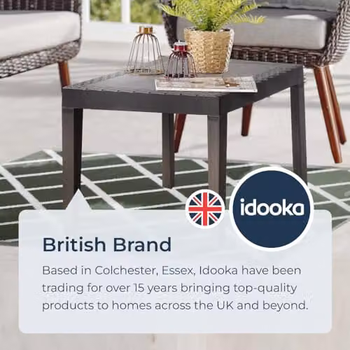 idooka Waterproof Outdoor Rug in Green Diamonds, W/D/H: 180 x 90 x 0.8 cm – 4
