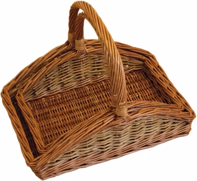 Red Hamper Set of 2 Hill Garden Wood Trugs in Brown, W/D/H: 41.0 x 31.0 x 15.0 cm – 1