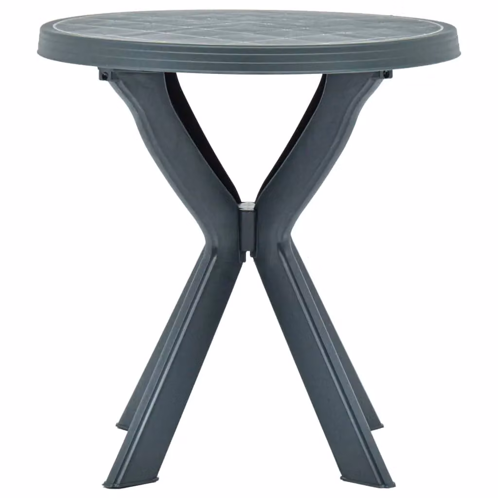 Berkfield Home Green Plastic Bistro Table, Diameter: 70 cm – 2