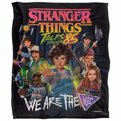 Netflix Stranger Things Tales From 85 HIC Multicolour Super Soft Fleece Throw Blanket, W/D/H: 152 x 127 x 0 cm – 5