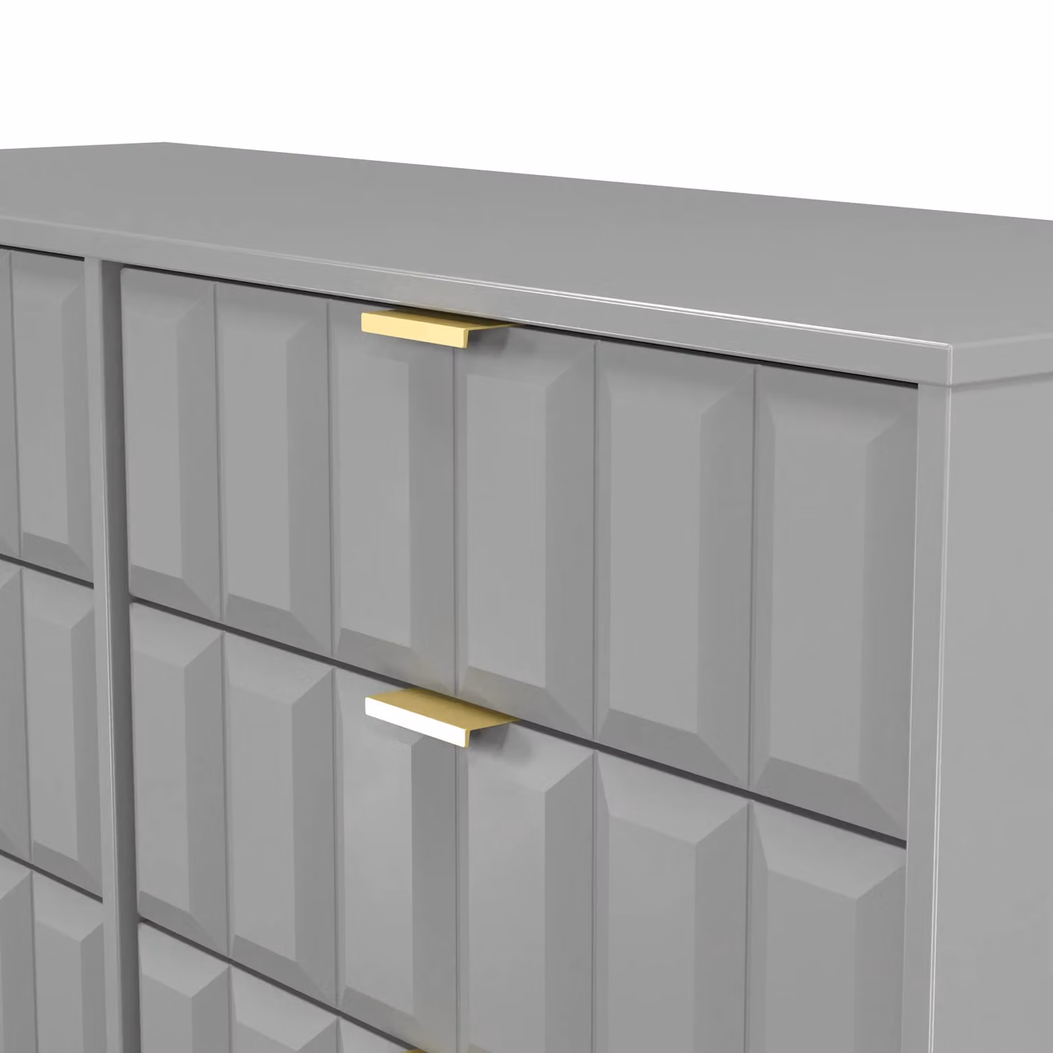 2 U Metro 6 Drawer Wide Chest in Grey and Gold – 3