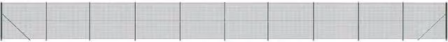 Berkfield Home PVC Coated Steel Wire Mesh Fence with Flange, Green, H: 220 cm x W: 25 m – 1