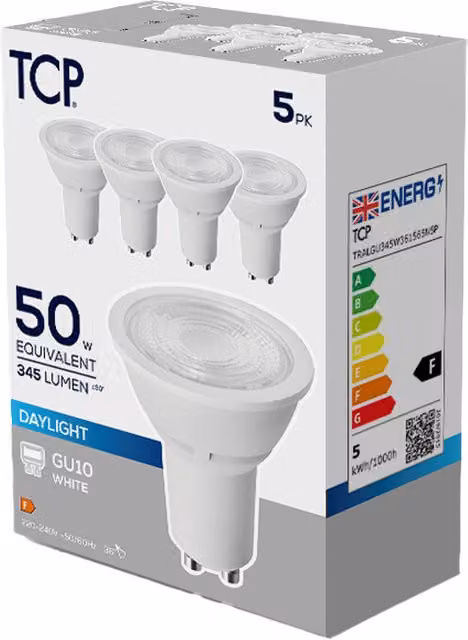 TCP LED GU10 Reflector Bulbs in Cool White