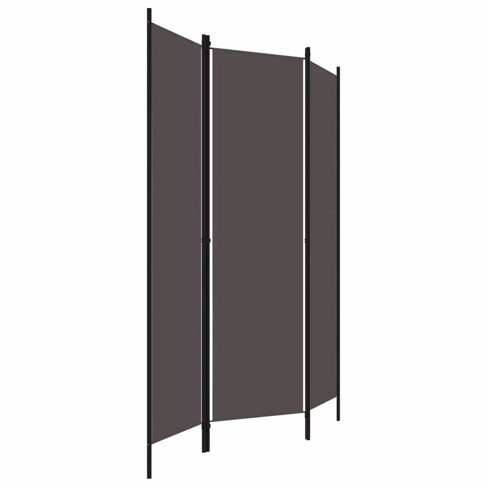 Berkfield Home 3-Panel Room Divider in Anthracite Grey, W/H: 150 x 180 cm – 2
