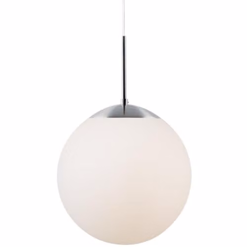 Nordlux Cafe 30 Single Dome Pendant Light with White Opal Glass, Diameter: 30 cm