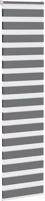 Berkfield Home Elegant Zebra Blind in Dark Grey, W: 55 cm, H: 200 cm – 1