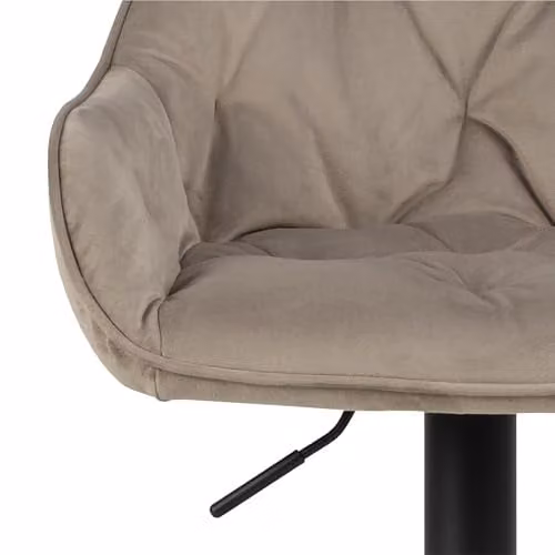 Furniture To Go Brooke Swivel Bar Stool with Height Adjustable Function in Beige – 4