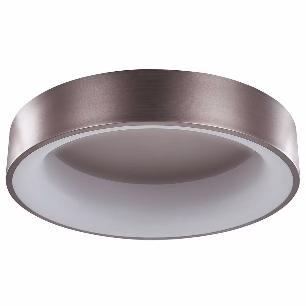 Wyld and Coco Modern Round LED Ceiling Lamp in Brown – 2