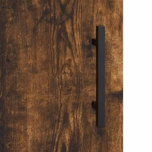 vidaXL Wall Mounted Cabinet in Brown Oak, W/D/H: 34.5 x 34 x 90 cm – 5