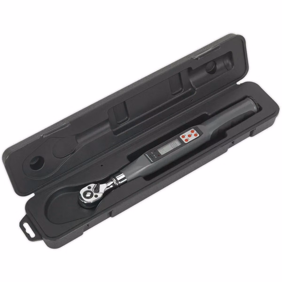 Loops Digital Torque Wrench with 3/8 inch Square Drive, 72 Tooth Ratchet and 2 to 24 Nm Range in Multicolour Chrome Vanadium – 3