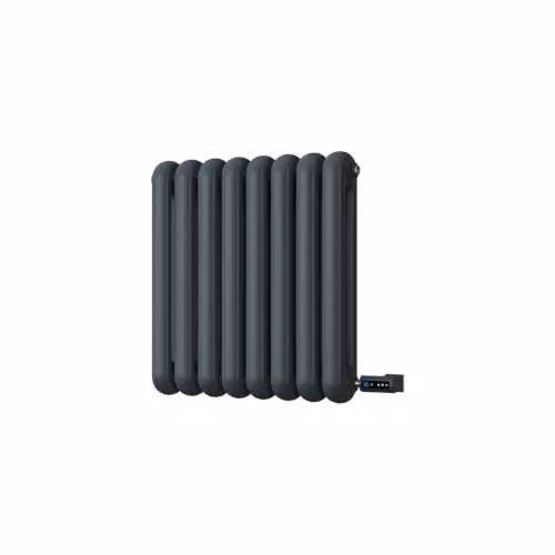 UK Radiators Sherwood Anthracite Round Top Column Electric Radiator with WiFi App Control, W: 57.6 cm, H: 60 cm – 2
