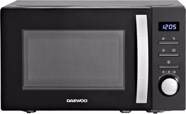 Daewoo 20L Digital Solo Microwave Oven, Black