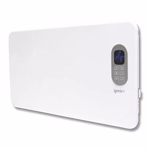 Igenix IG9520WIFI Smart Electric Low Energy 2000W Convector Panel Heater in White, Freestanding or Wall Mounted with WiFi, App Control, Remote Control and Timer