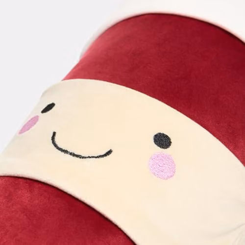 OHS Coffee Cup Shaped Velvet Throw Pillow in Red, W: 24 cm, H: 34 cm – 5