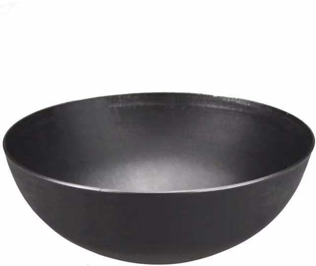 SPETLEK Black Uncoated Cast Iron Karahi Kadai Wok Balti Dish