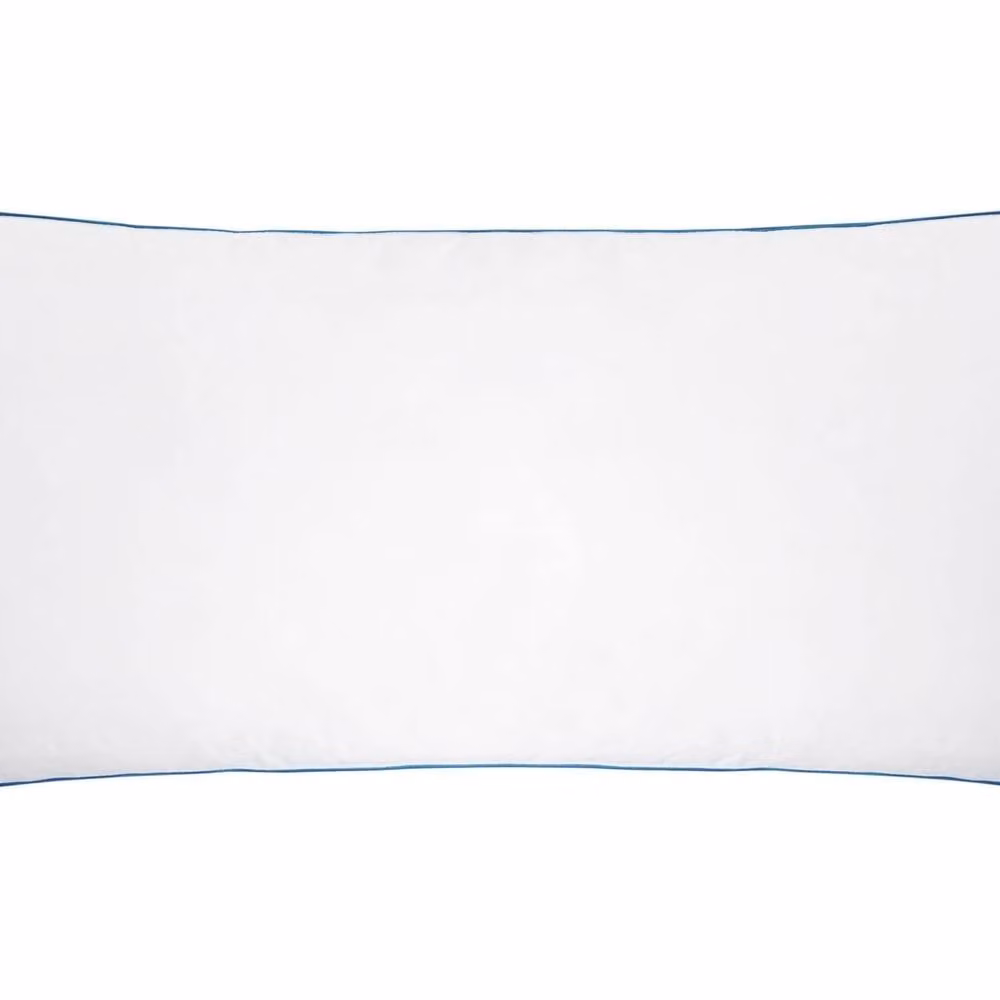 Wyld Haus White Duck Down Low Bed Pillow with Cotton Casing, W/D/H: 40 x 80 cm – 2