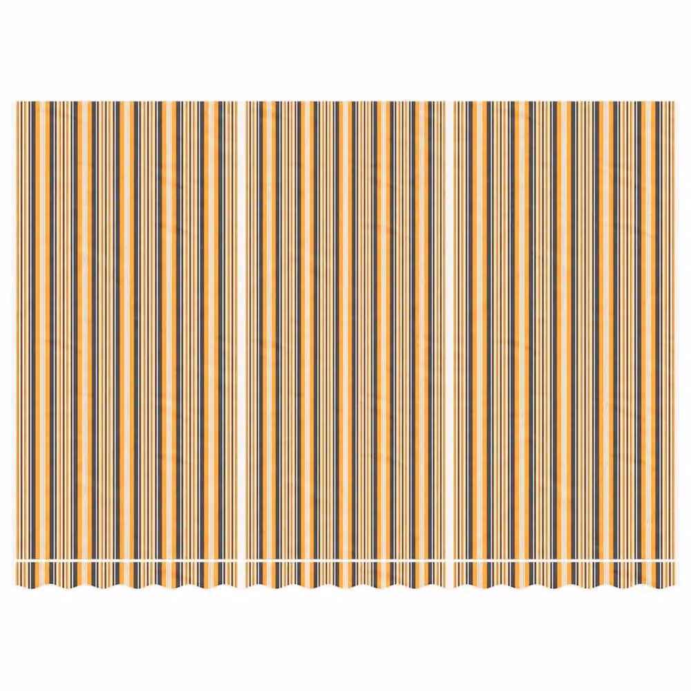 Berkfield Home Replacement Awning Fabric in Multicolour Stripe, Polyester, W: 4.5 m, L: 3 m – 1