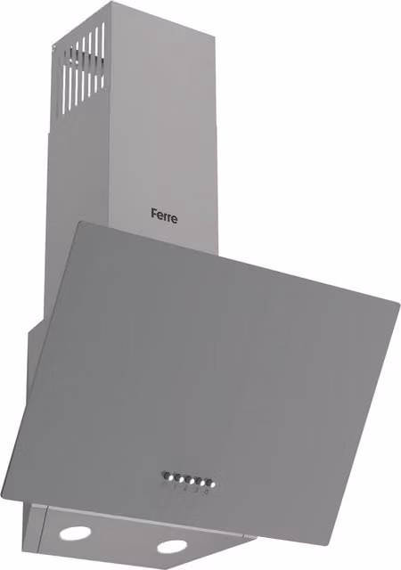 Ferre Grey Wall Mounted Metal Cooker Hood 50 cm