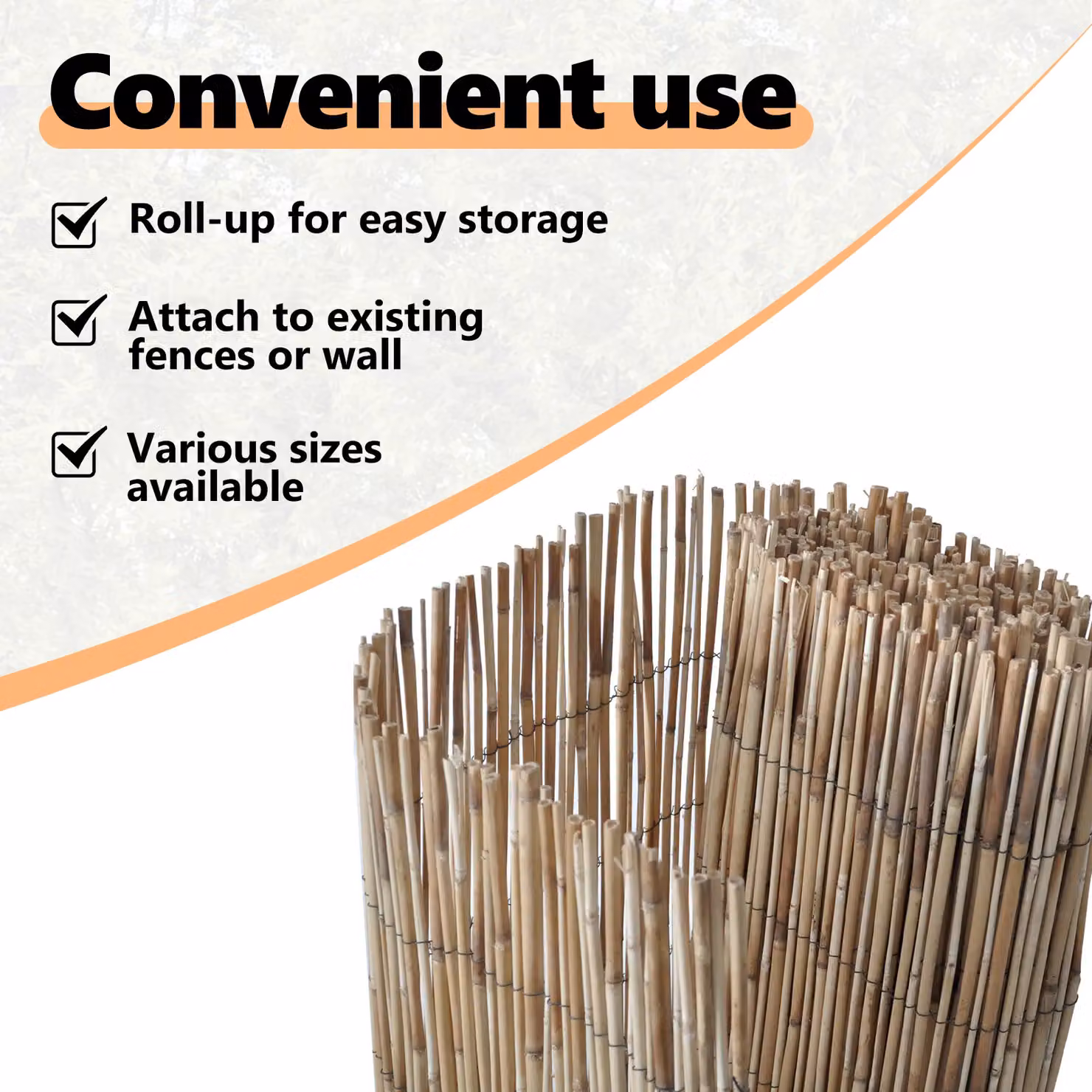 Berkfield Home Garden Woven Reed Fence Mat in Brown, W: 300 cm, H: 140 cm – 2