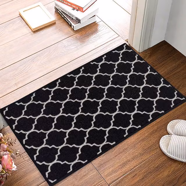 Smart Living Nonslip Trellis Gel Back Mat, Black, W: 57 cm x L: 90 cm