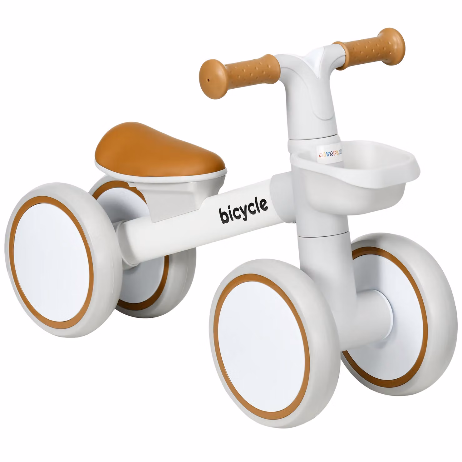 AIYAPLAY Kids Balance Bike with Adjustable Seat, White – 2