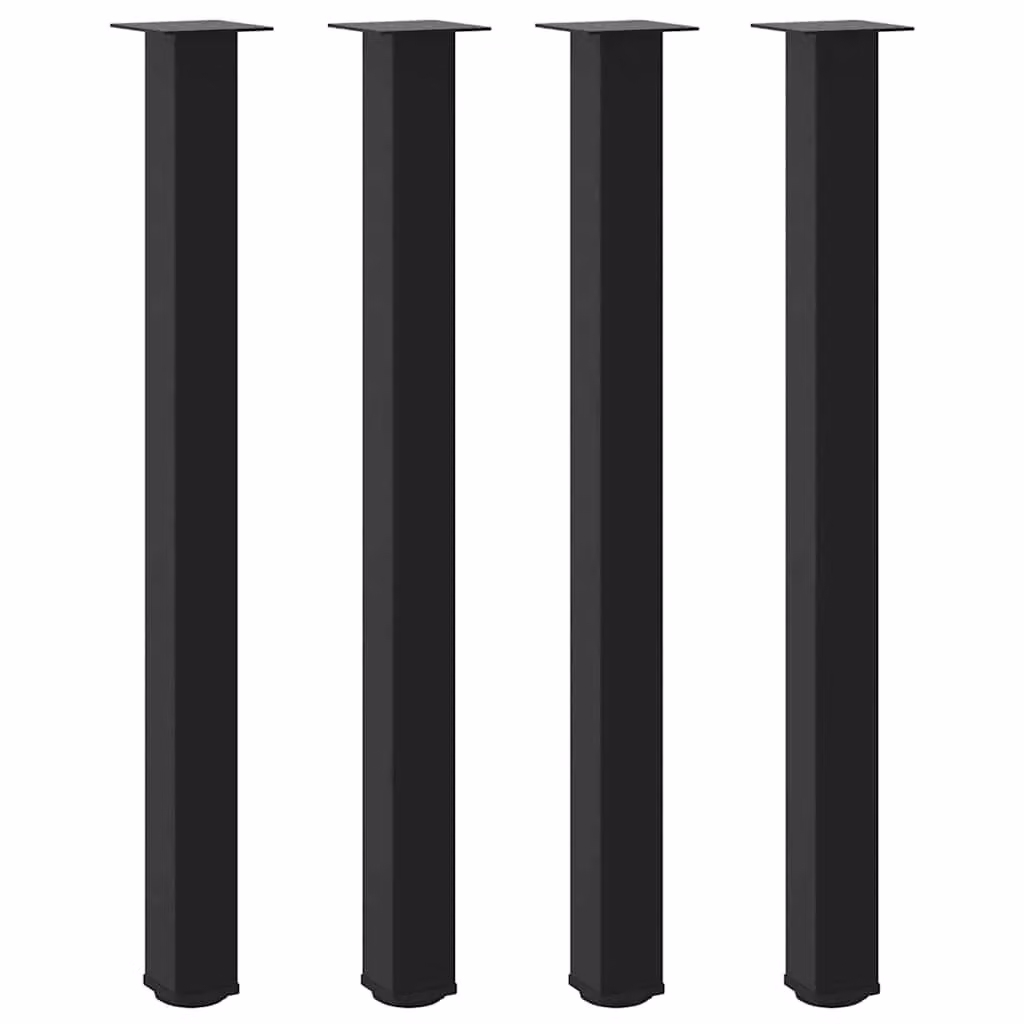 Berkfield Home Steel Coffee Table Legs, 4 Pieces, Black, Height: 110 cm – 2